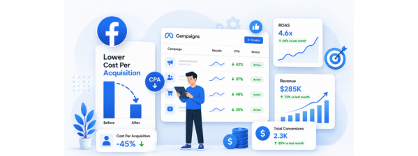 Lower Cost Acquisition Meta Ad