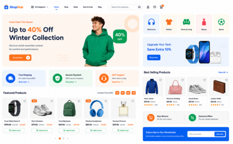 ecommerce website ui design